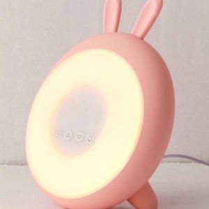 🐰 pink bunny sunrise alarm clock